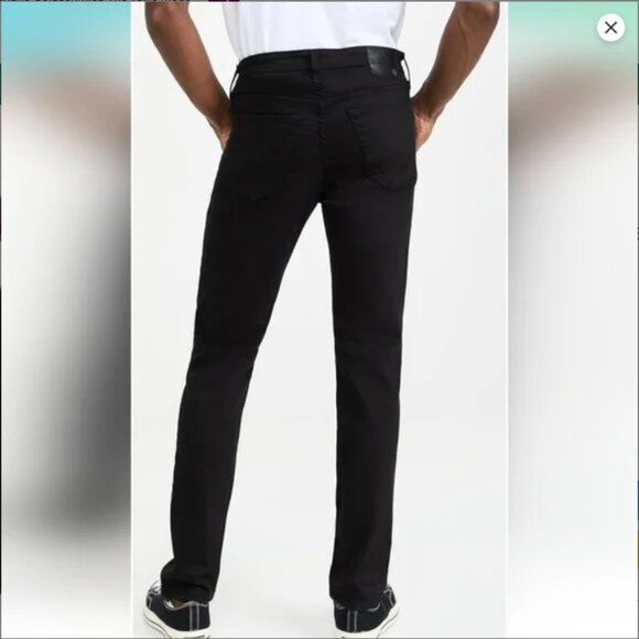 AG Adriano Goldschmied‎ Tellis Modern Slim Jeans Men’s 31x34 Black Stretch - Picture 4 of 13